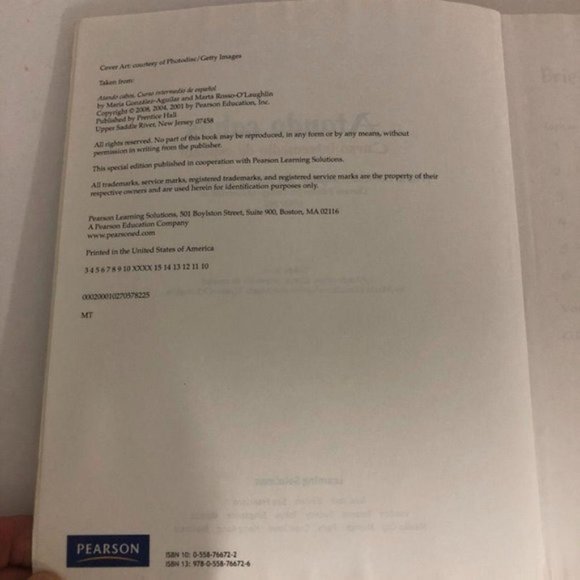 Atando Cabos Curso Intermedio De Espanol Custom Ed for College of Charleston - Picture 4 of 6